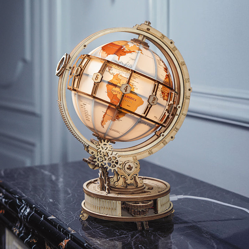 ROKR Luminous Globe 3D Wooden Puzzle ST003