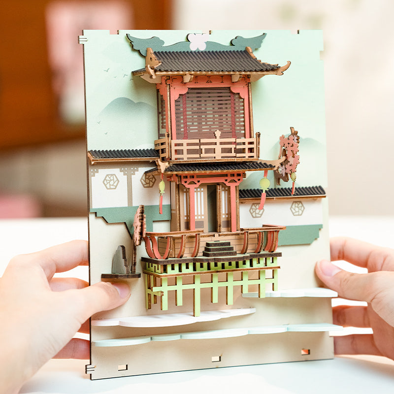 Rolife Falling Sakura DIY Book Nook Kit TGB05