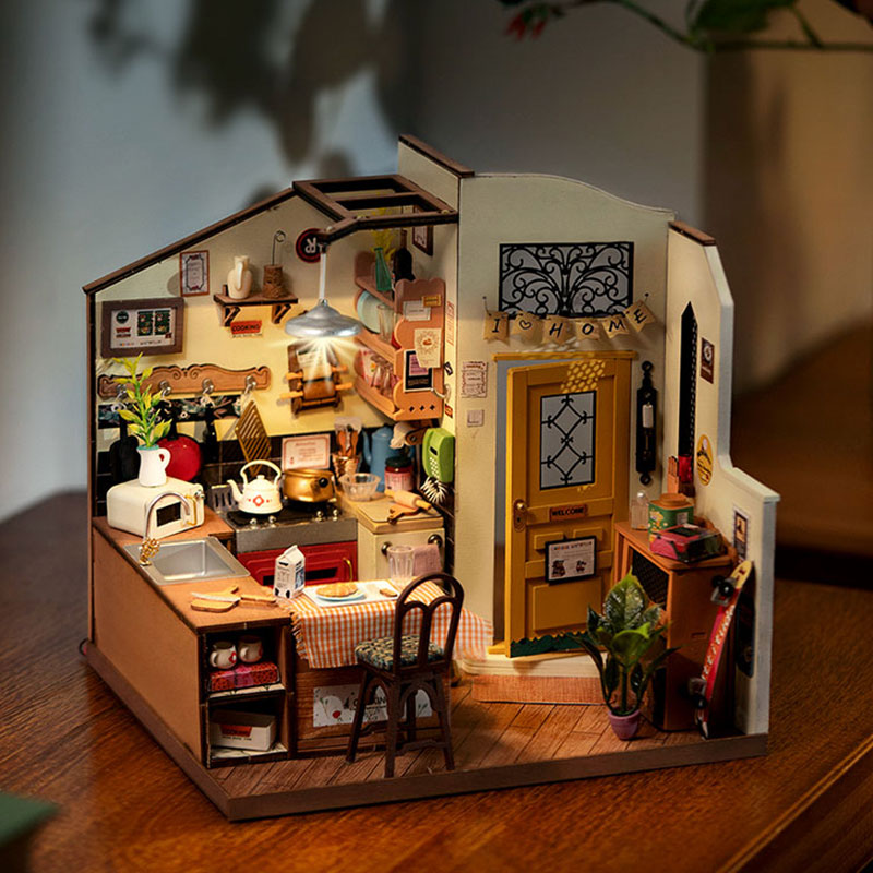 Rolife Cozy Kitchen DIY Miniature House Kit DG159