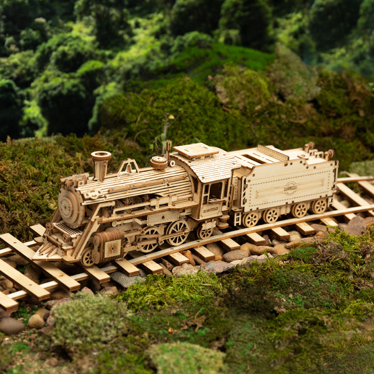 ROKR Prime Steam Express Train 3D Wooden Puzzle MC501