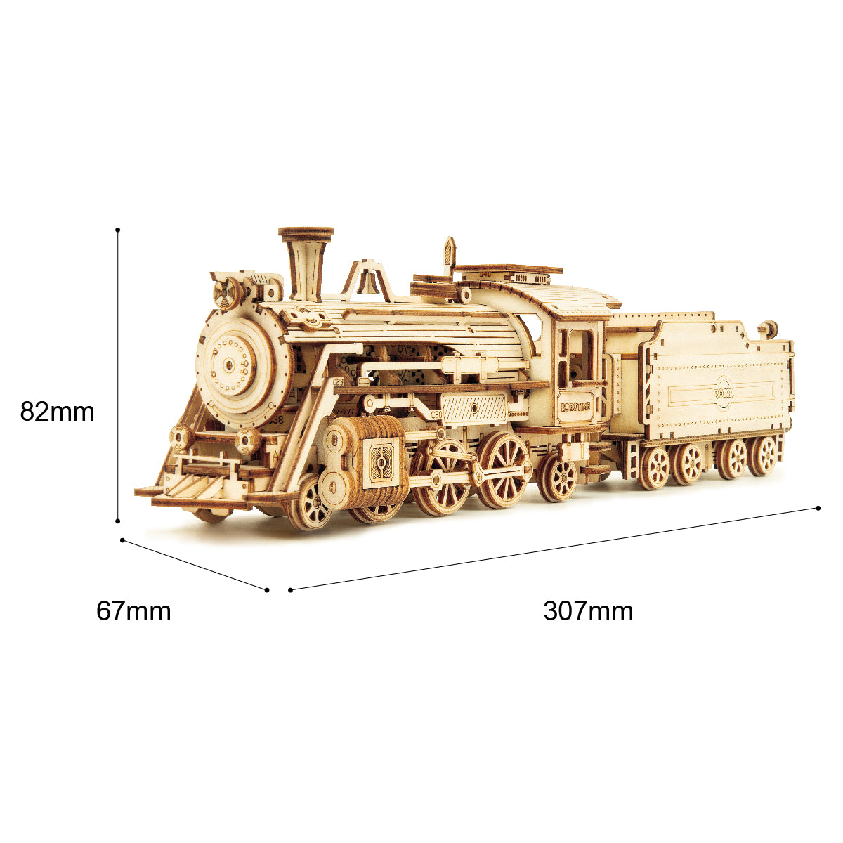 ROKR Prime Steam Express Train 3D Wooden Puzzle MC501