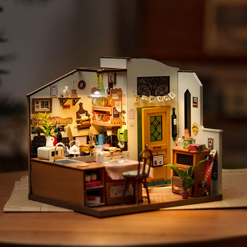 Rolife Cozy Kitchen DIY Miniature House Kit DG159