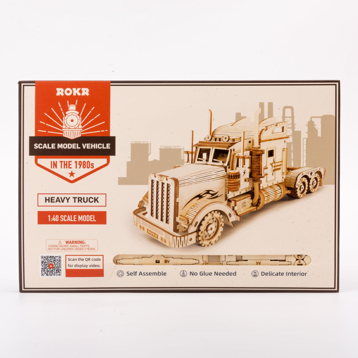 ROKR Heavy Truck Scale Model 3D Wooden Puzzle MC502