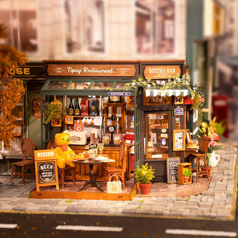 Rolife Tipsy Restaurant DIY Miniature House DG167