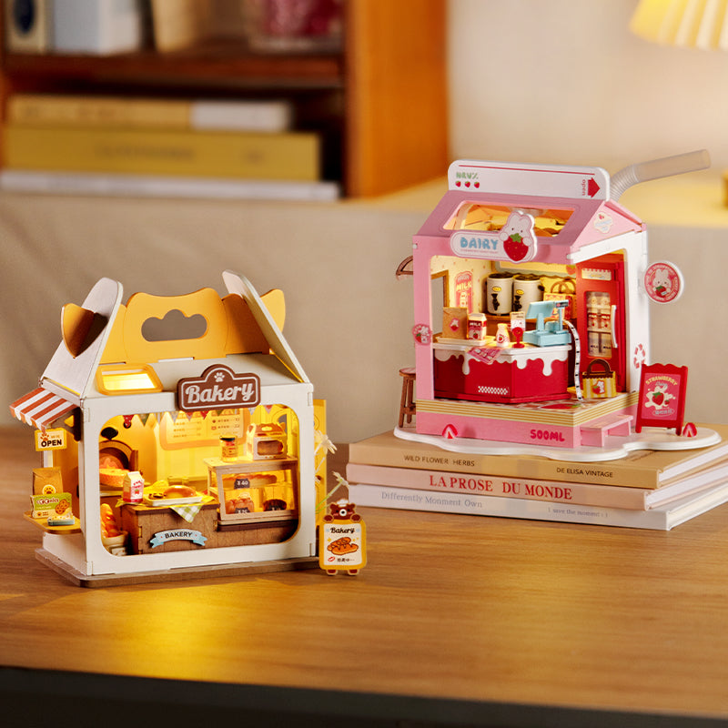 Rolife Food Box Shop DIY Miniature House Kit