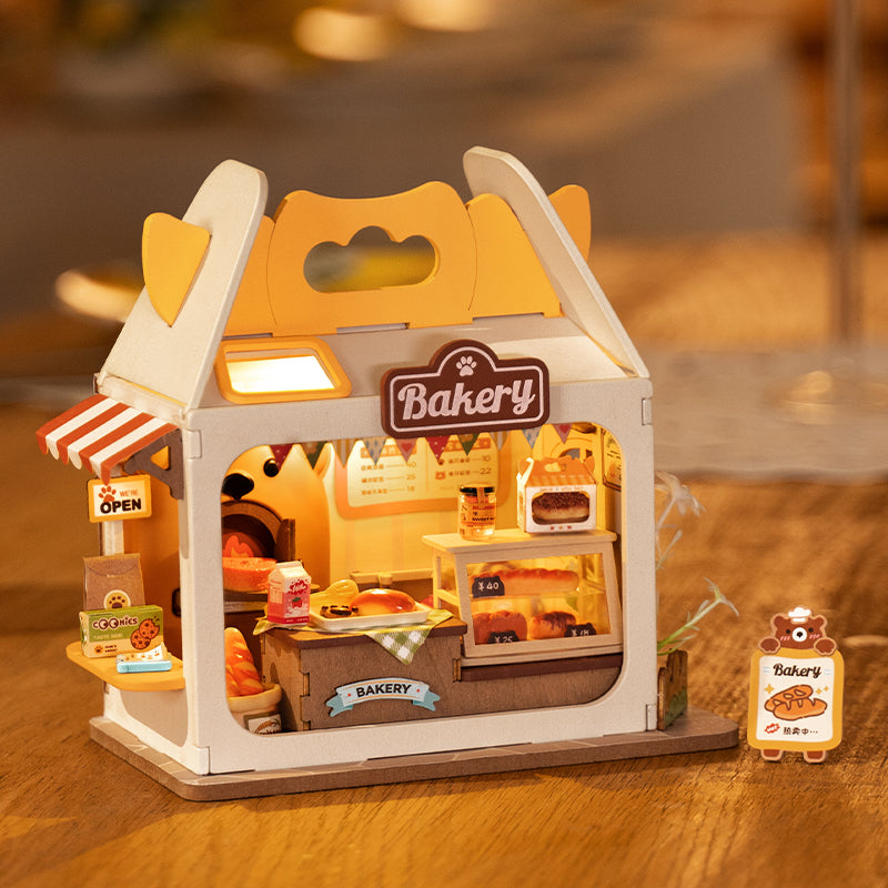 Rolife Food Box Shop DIY Miniature House Kit