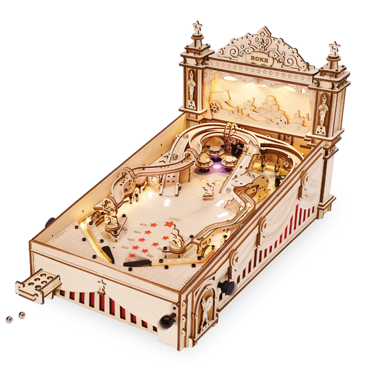 ROKR 3D Pinball Machine 3D Wooden Puzzle EG01