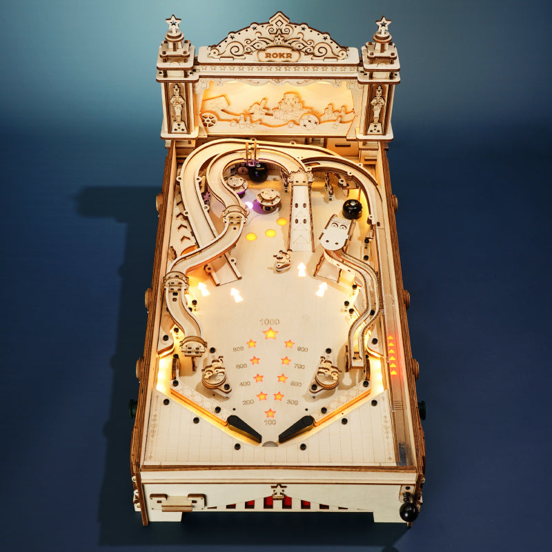 ROKR 3D Pinball Machine 3D Wooden Puzzle EG01