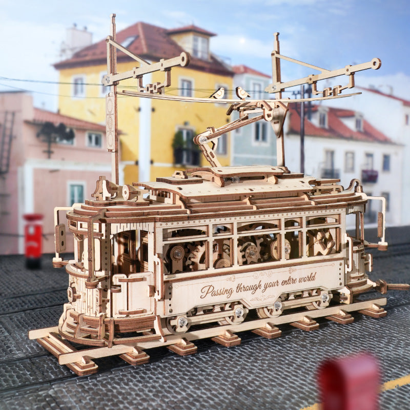 ROKR Classic City Tram 3D Wooden Puzzle LK801