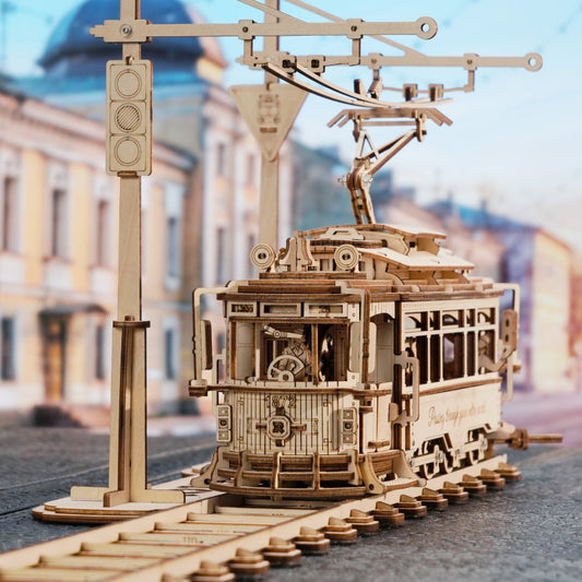 ROKR Classic City Tram 3D Wooden Puzzle LK801