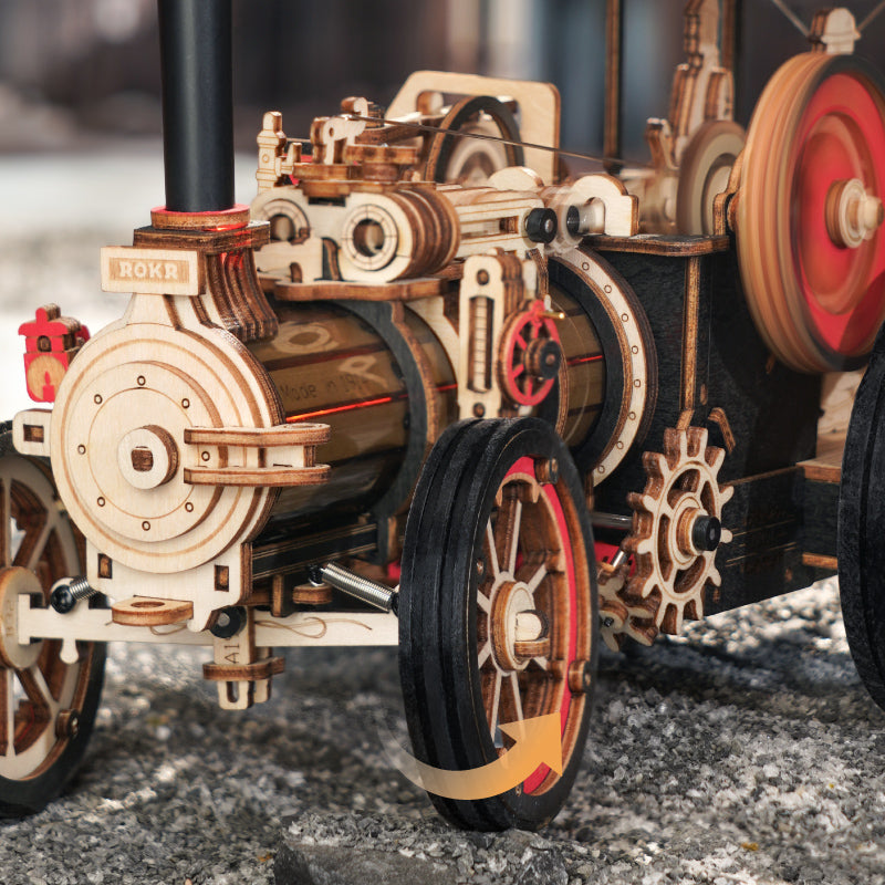 ROKR Steam Engine Mechanical 3D Wooden Puzzle LKA01