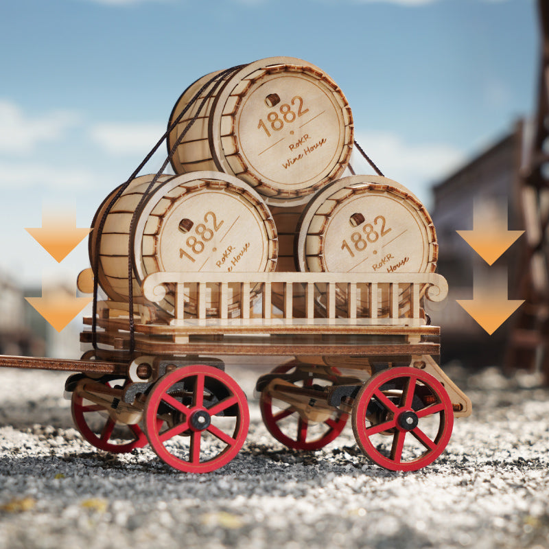 ROKR Steam Engine Mechanical 3D Wooden Puzzle LKA01