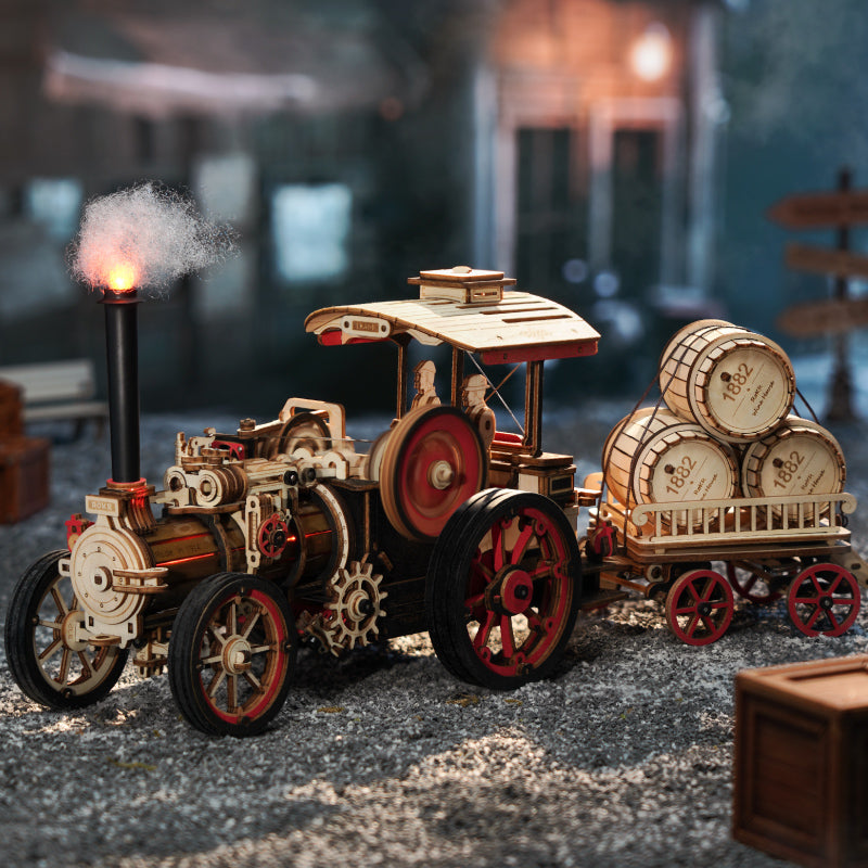 ROKR Steam Engine Mechanical 3D Wooden Puzzle LKA01